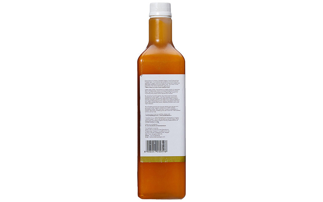 Pure & Sure Organic Mustard Oil -Cold Pressed   Bottle  1 litre